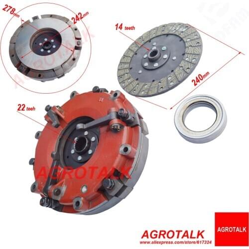 Dual stages clutch assembly for Dongfeng DF404 - DF454 series tractor , please check the diameter and teeth of the disc firstly