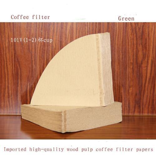 High quality v01 wood pulp coffee filter paper/drip coffee maker paper filterhand drip brewer paper coffee filter