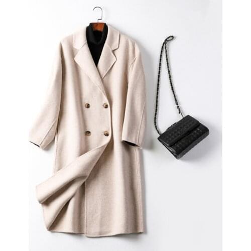 Winter Clothes Women Wool Coat Long Loose Korean Fashion Autumn Coats and Jackets Female Trench Casaco Feminino Inverno WPY4209