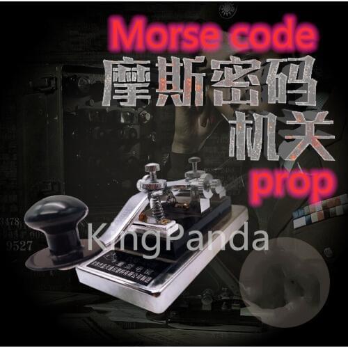 Real life games escape room props Telegraph organ props Morse code transmitter horror game escape room game