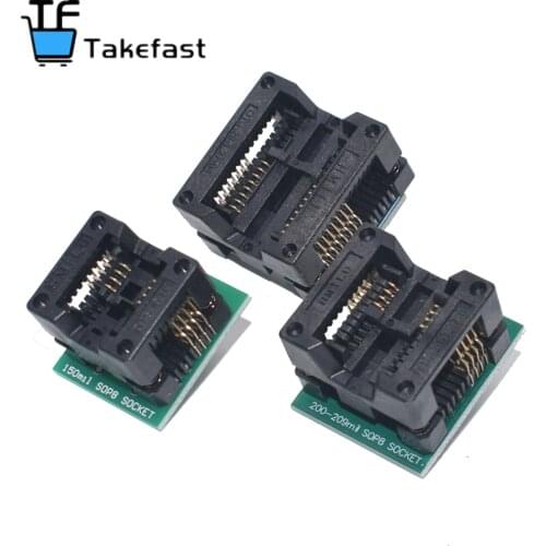 10PCS New SOP16 to DIP8 Adapter+SOP8 150mil 200mil 209mil 300mil Socket Suitable for EZP2010 EZP2013 CH341A TL866 Programmer