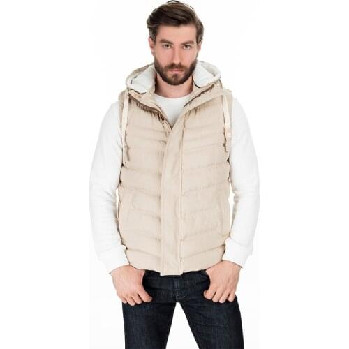 2021 Fashion Men Jacket Sleeveless Vest Spring Thermal Soft Vests Casual Coats Male Cotton Mens Vest Men Thicken Waistcoat Hooded Casual Travel