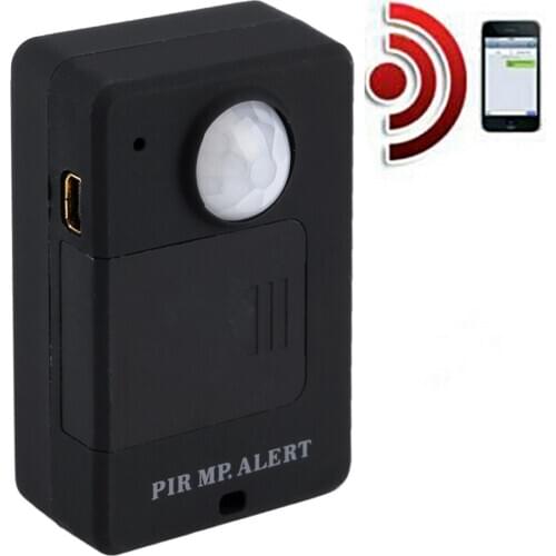 Mini PIR Motion Sensor Wireless Infrared GSM Alarm Monitor Motion Detector Detection Home Anti-theft System with EU Plug Adapter