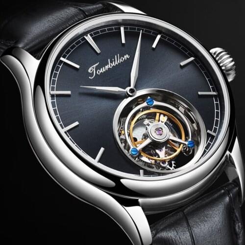 AESOP Mens Mechanical Watches for Tourbillon Watch Mens Wristwatch Man Luxury Skeleton Male Clock Sapphire Crystal Watch 2020