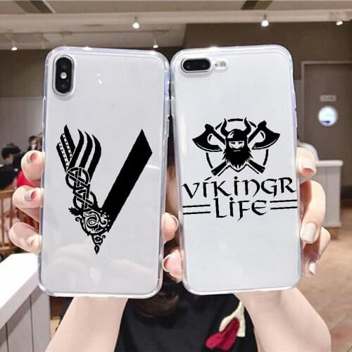 Vikings TV logo Phone Case For Samsung Galaxy A 3 5 7 8 10 20 21 30 40 50 51 70 71 E S 2016 2018 4G transparent fashion Etui