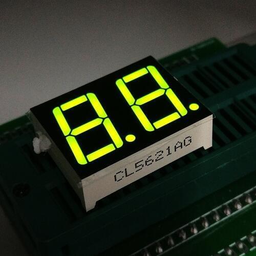 10PCS New 2 Bit 0.56 inch Digital Tube LED Display yellow green Light 7 Segment Common Cathode/Anode