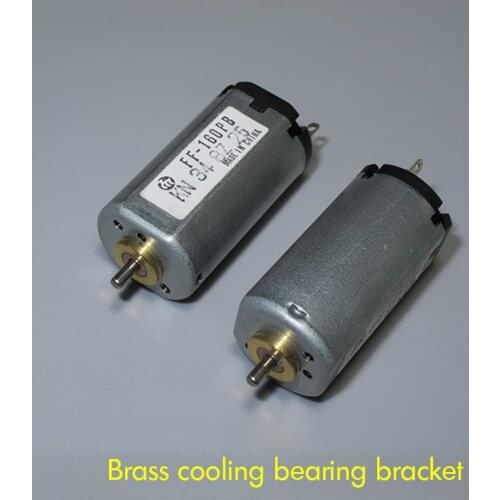 FF160PB-2852 Motor DC 1.5V-6V High Speed and High Torque Metal Brush Motor for Electric Razors, Toy Shaft Dia 2mm 5500-22000rpm