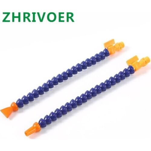 BPS Male Thread Plastic Flexible Water Oil Coolant Pipe Hose for lathe CNC machine Pneumatic Tube 1/4" 3/8" 1/2"