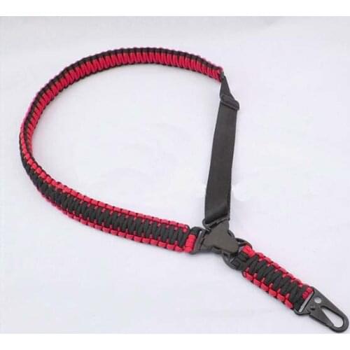 HK style 1''Adjustable Paracord Tactical Sling RED+Black