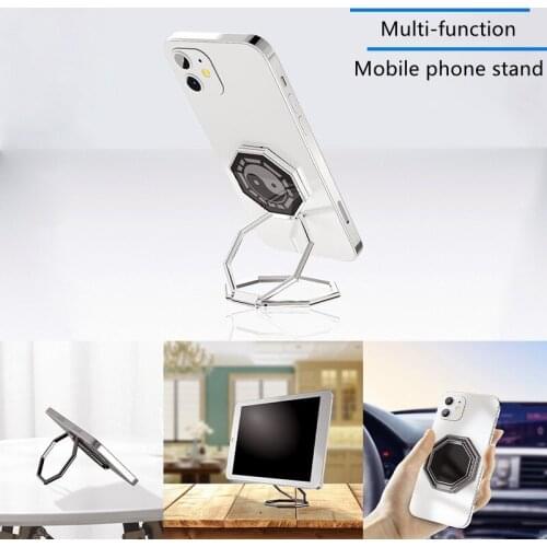 Metal Ring Buckle Magnetic Car Bracket Live Broadcast Tablet Holder Mobile Phone Stand