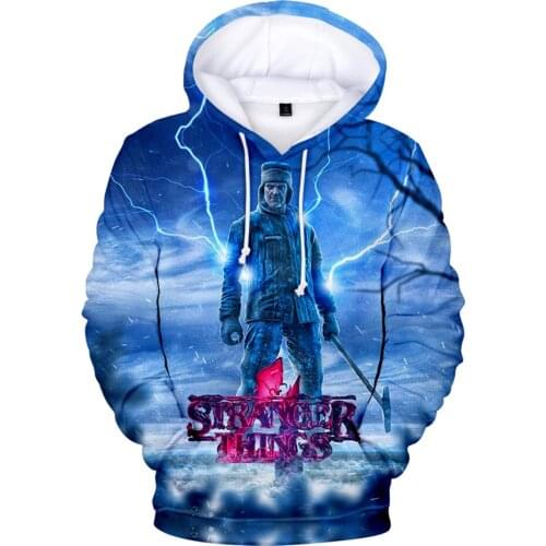 Mens Clothing Stranger Things 4 3D Print Fashion Hoodies Sportswear Kawaii Children Pullover Women/Men Hooded Boy/ Kids Clothes