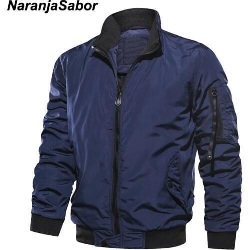 NaranjaSabor New Mens Jackets Autumn Winter Military Coats Fashion Army Casual Outerwear Male Jacket Mens Brand Clothing N532