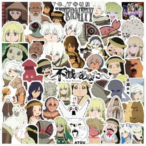 50PCS Anime To Your Eternity Stickers Toy DIY Stationery Laptop Skateboard Bicycle For Children Cute Cartoon Sticker