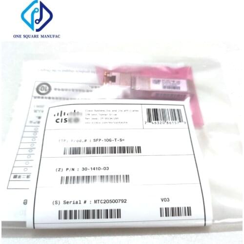 Original SFP-10G-T-S= For Cisco 10G RJ45 1000Base-T SFP+ Fiber Optical Module Transceiver