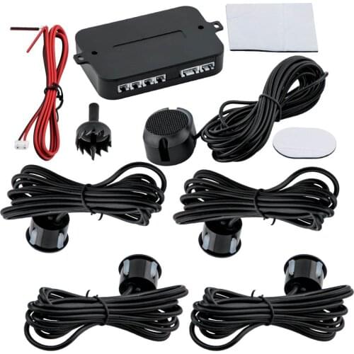 Parking Aid with Display Reversing Warning Car Parking Aid PDC + 4 Sensors black