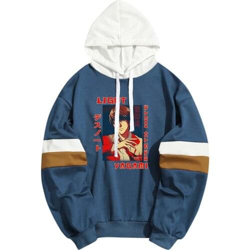 Cool Anime Hoodie Streetwear Death Note Misa Amane Yagami Light Hoodies Men Women Sweatshirt Harajuku Pullover Dropship Clothing