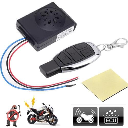 Master Racing Motorcycle Alarm Scooter Moto Anti-theft Security Alarm System DC 12V Motorbike Bike Alarms With Remote Control