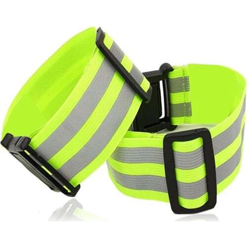 Adjustable Reflective Band for Running High Visible Night Safety Gear for Arm Wrist Waist Ankle Elastic Safety Reflective Belt