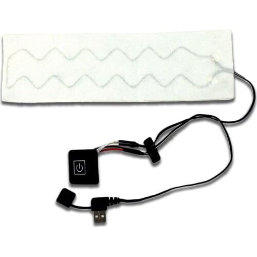 USB Electric Heating Scarf Carbon Fiber Silicone Switch Speed Adjustment Heating Film Jacket Vest Heated Scarf