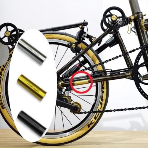 3-color folding bicycle titanium sticker for brompton bike gold silver black 1.4g