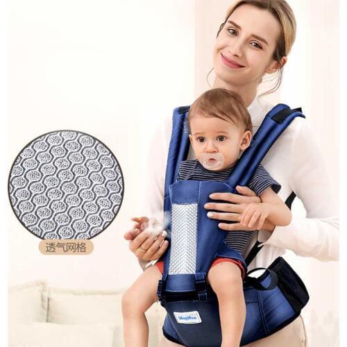 Sling Baby Carrier Ergonomic Carrier Infant Kid Baby Hipseat Sling Front Facing Kangaroo Baby Wrap Carrier for Baby Travel 0-3 Y