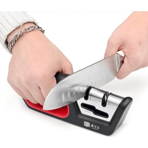 TAIDEA kitchen knife sharpener GRINDEA Three-stage diamond ceramic Scissors Sharpening stone Stainless Steel sharpening system