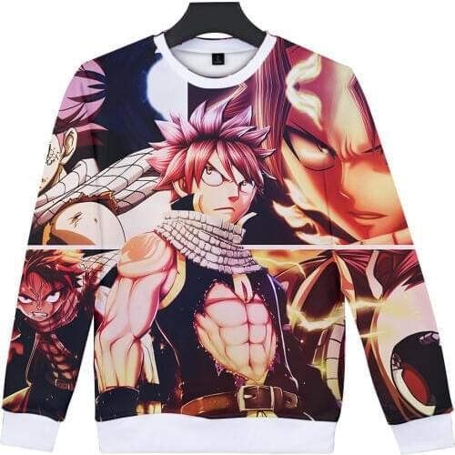 Fairy Tail 3D Hoodies Men/Women Casual Sweatshirts New Style 3D Print Fairy Tail Hoodies Boys/Girls Sweatshirt Mens Clothing