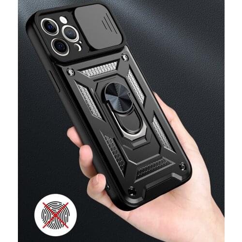 KEYSION Shockproof Case for iPhone 12 Pro Max 11 XS Max XR Push Pull Camera Protection Phone Cover for iPhone SE 2020 8 7 6 Plus