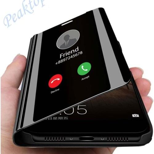 Smart Mirror Phone Case For Samsung Galaxy Note 10 A50 S8 A10 A20 A30 A70 A80 J4 J6 J8 Plus J3 J5 J7 A3 A5 A7 2017 A6 A8 Cover