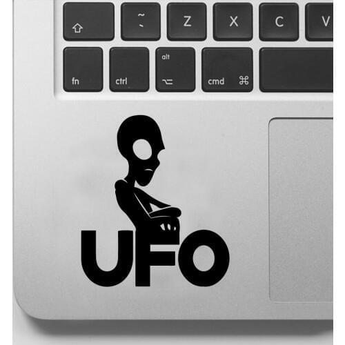 Funny UFO laptop Sticker vinly Decal For laptop skin Pro Air Retina 11 12 13 15 Inch laptop Touchpad Skin decoration