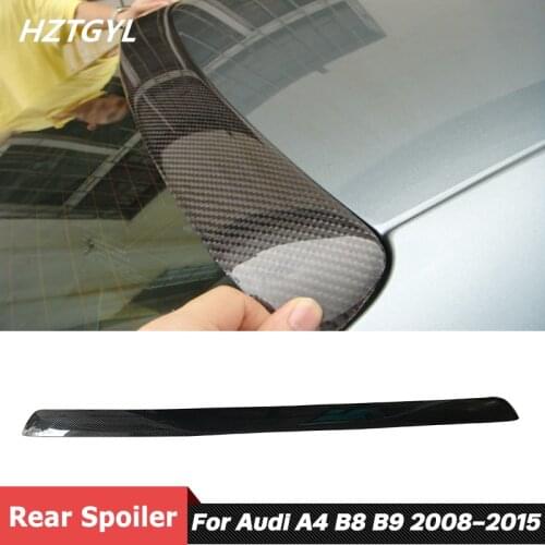 Carbon Fiber Material Back Top Roof Wing Rear Spoiler For Audi A4 B8 B9 Sedan Tuning 2008-2015