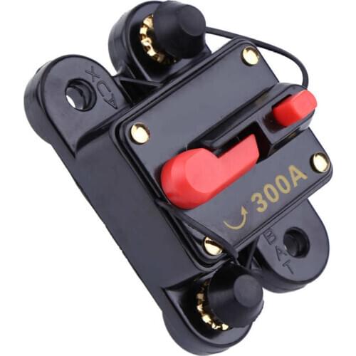 1pc) DC12V Circuit Breaker with 80-300A Reset Fuse for Car Marine Boat Bike Stereo Audio