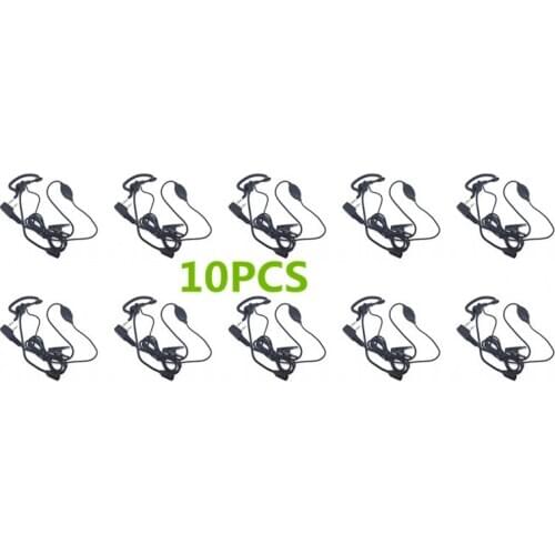 10PCS Headphones With Sticks For Baofeng UV5R UV82 BF666s BF888s QUANSHENG TGUV2 Two Way Radios
