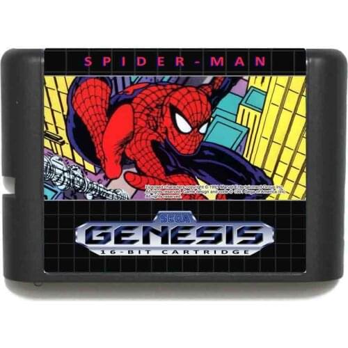Spider Man 16 bit MD Game Card For Sega Mega Drive For Genesis