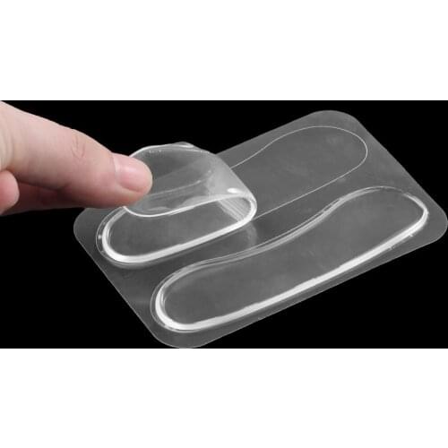 1 Pair Silicone Insoles Anti-Slippery Hard-Wearing Foot Gel Stickers InsoleTransparent Invisible Shoe Sticker Foot Care