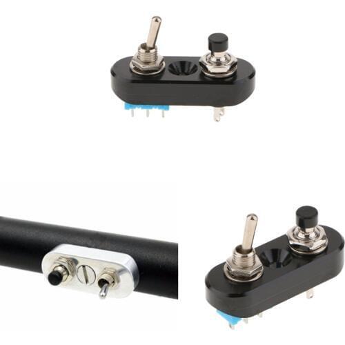 2 Pcs Motorcycle Handlebar Stop Start Kill Horn Double Switch For Yamaha Black