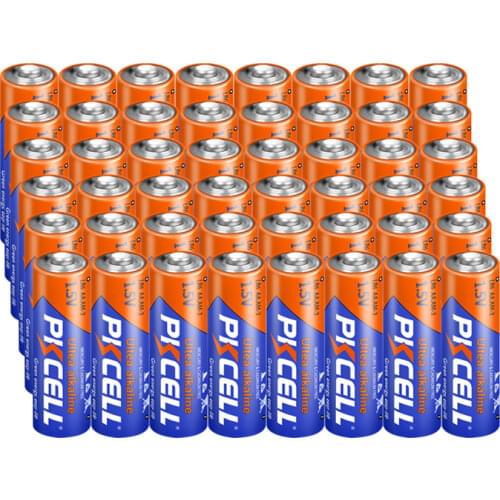 50pcs Pkcell LR6 AA batteries 2A battery UM3 MN1500 E91 1.5v Aa Alkaline Battery Dry Primary Superior R6P 2A Batteria