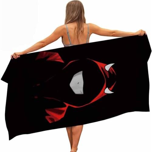 Anime Image Microfoam Pool Beach Towel Portable Fast Dry Sand Outdoor Journey Swimming Blanket Thin Yoga Matte