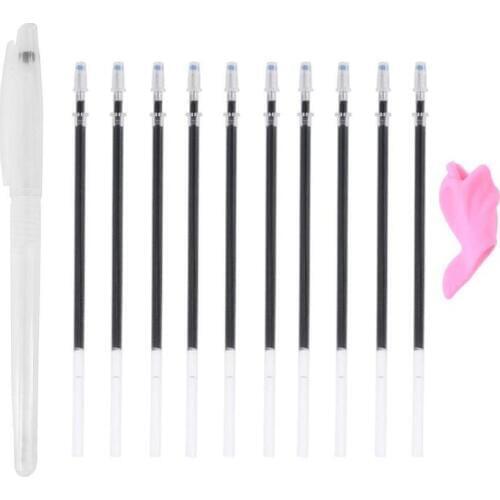 Auto Vanishing Disappear Ink Erasable Pen10pcs/set Pen Refill Kit Stationery Office School Supplies Students Stationery