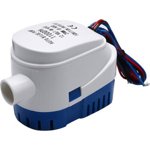 12V 1100GPH Automatic Bilge Pump Motor Electric Boat Pump Yacht Submersible Boat Automatic Water Houseboat With Float Switch