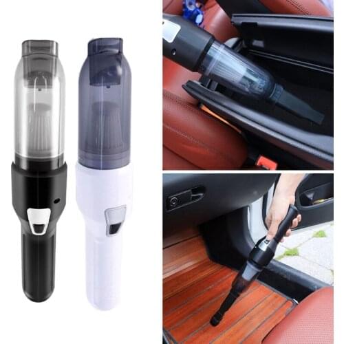 USB Rechargeable Mini Automotive Vacuum Cleaner Home Office Pet Hair Laptop Computer Car Portable Duster Wet and Dry Use