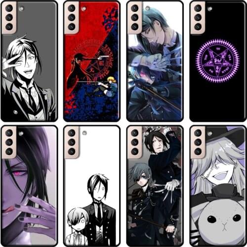 Black Butler Kuroshitsuji Cover For Samsung Galaxy S20 FE S8 S9 S10 Plus Note 9 10 Note 20 Ultra S21 Phone Case