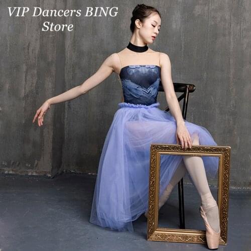 Fairy Ballet Long Skirt For Adult Dancer Outfits Performance Costume Ballerina Clothes Mesh Skirt Classical Dancewear JL2736