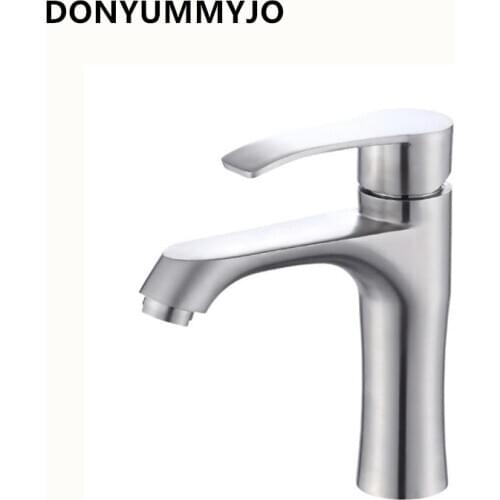 DONYUMMYJO Stainless Steel Bathroom Basin Tap Olecranon Basin Hot And Cold Max Faucet