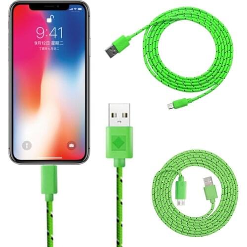 For apple iphone X XS Max XR Nylon Braid Micro USB Data Cable fast Charger Wire For iphone 5 5S 5C SE 6 6S 7 8 Plus Mobile phone