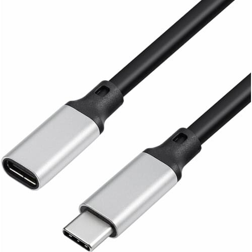 100W Data Cable Cellphone USB 3.1 Male To USB-C Female 5A Transmission Fast Charging Extension 10Gbps GEN2 Accessories Audio