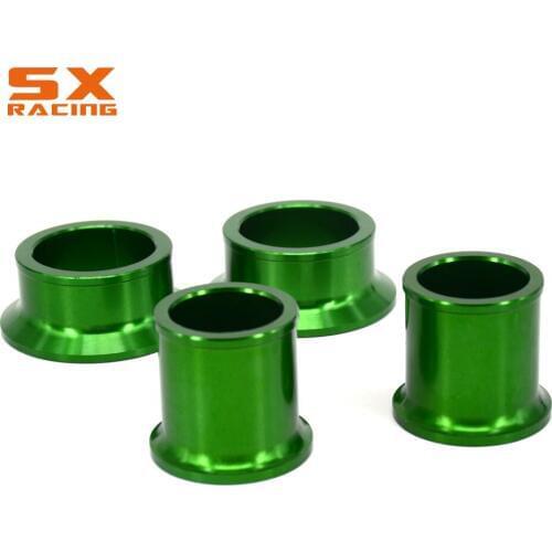 Motorbike CNC Front And Rear Wheel Hub Spacer Set For KAWASAKI KX125 KX250 2006 2007 2008 KX250F KX450F KXF250 KXF450 2006-2016