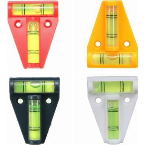 T Shape Spirit Level Bubble Portable Level Spirit Bubble Outdoor Motor Camper Van Fixing Level Measure Instrument Random Color