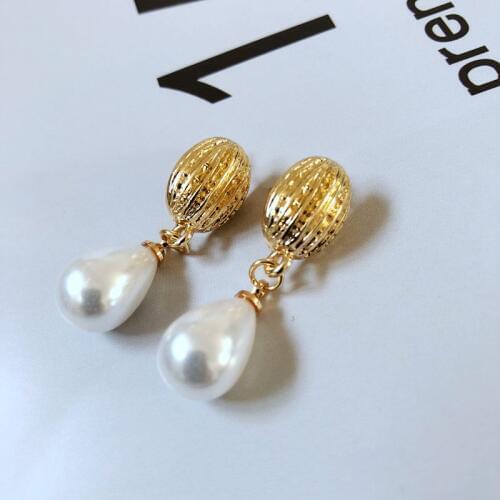 New Design Teardrop Pearl Fashion Alloy Elegant Earring