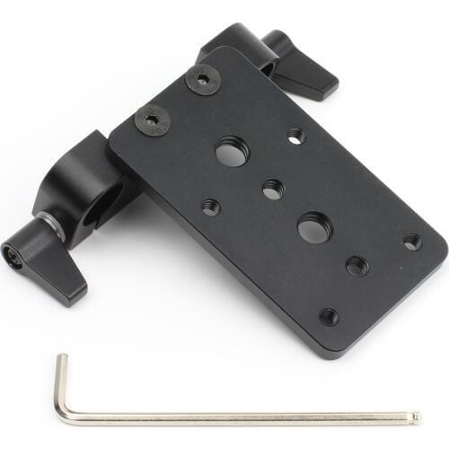 Cheese Plate Mount Baseplate Rail Block fr VCT 15mm Rod Clamp System Follow Focus Matte Box Reciever Sender DSLR SLR RIG Camera